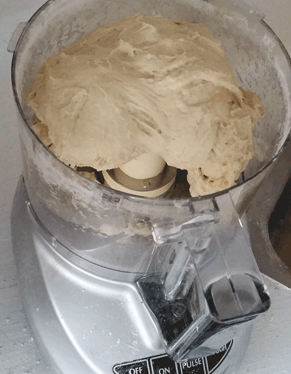 food processor bread dough mixing